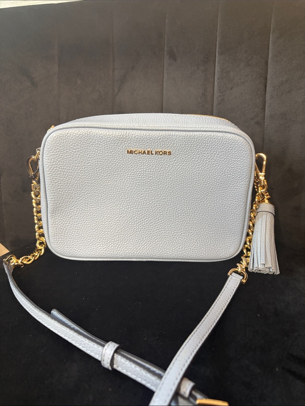 Michael Kors Jet Set Sky Blue MD camera bag